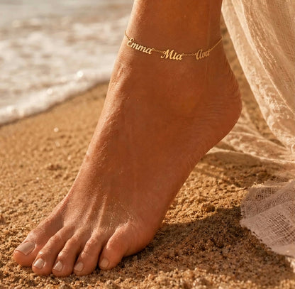 The Custom Signature Name Anklet