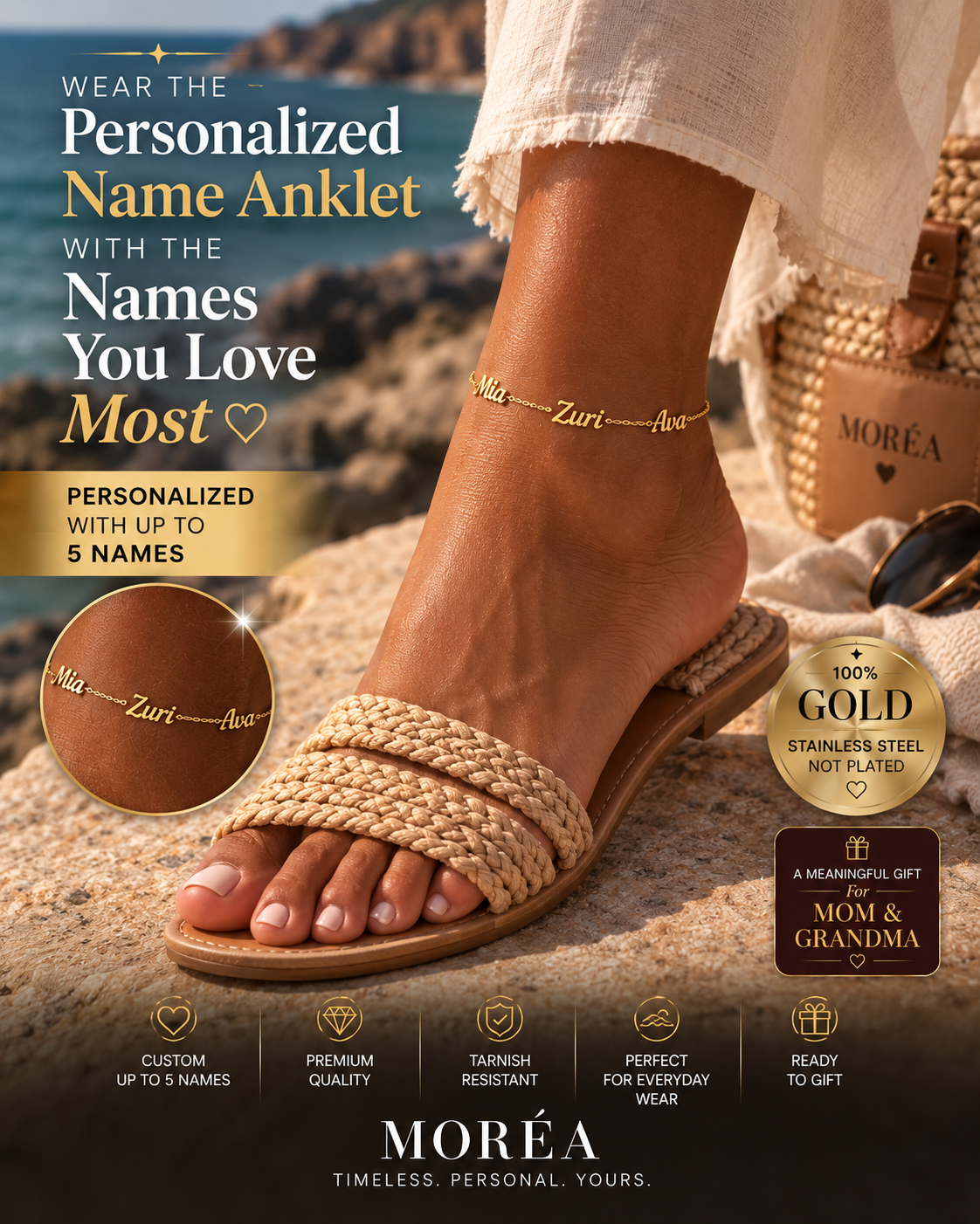 The Custom Signature Name Anklet