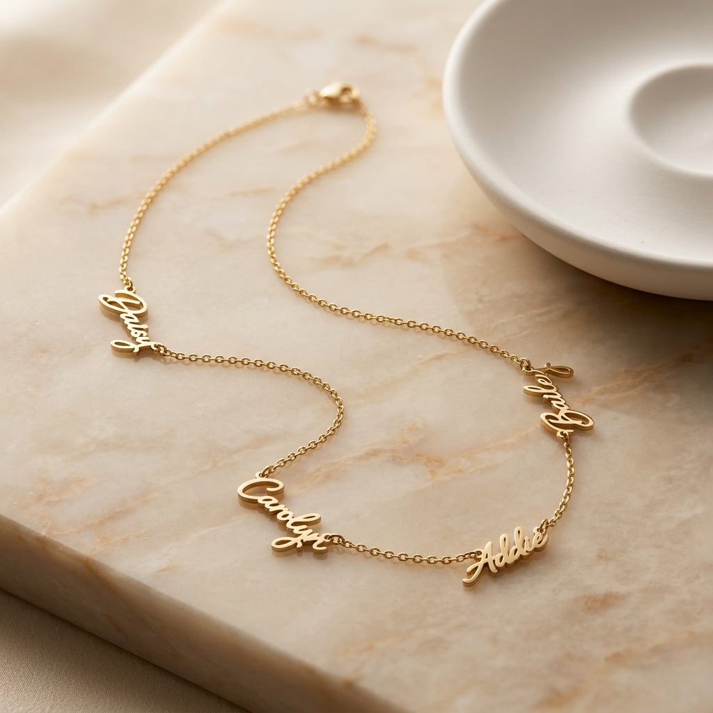 The Custom Signature Name Necklace