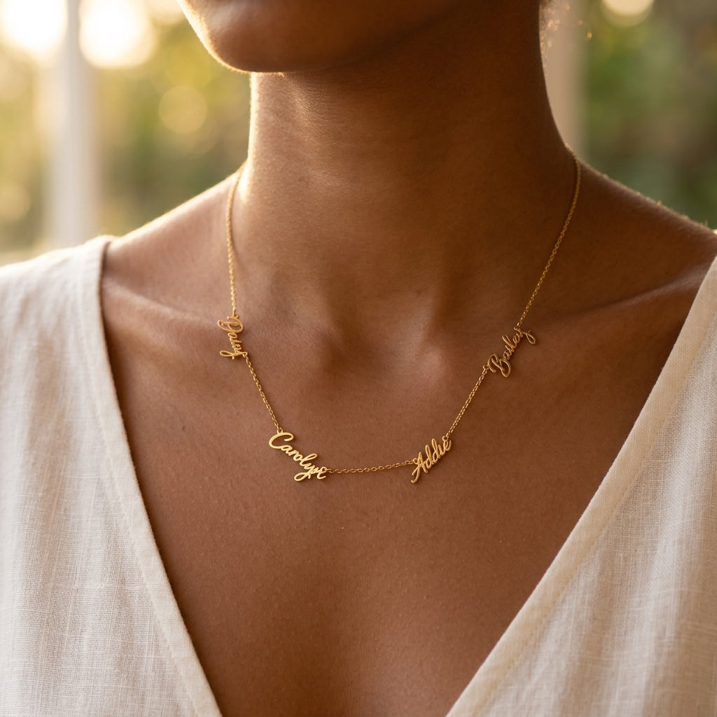 The Custom Signature Name Necklace